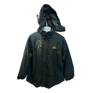 Men's Outdoor sport Fishing Camping Hiking Rain Jacket Size XL Black 24x29